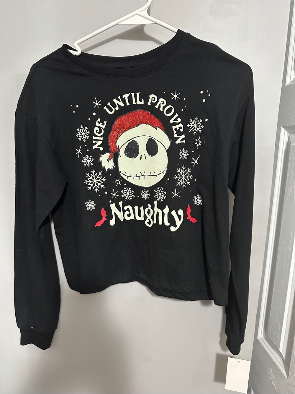 Boys Disney The Nightmare Before Christmas Black Graphic Tee Size XL 14/16